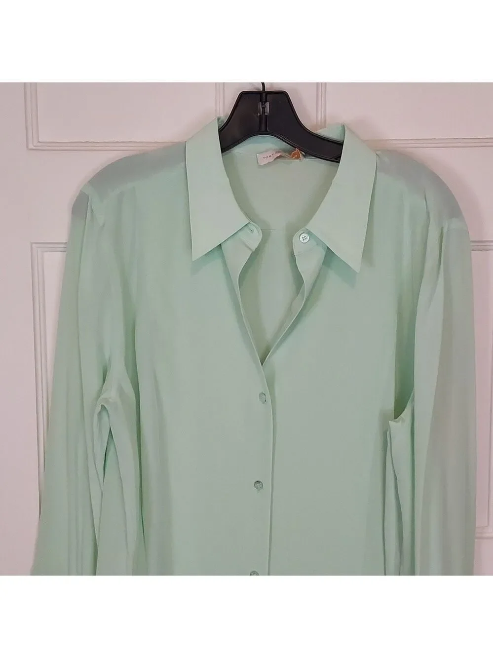 Tory Burch Janet Blouse Crushed Mint